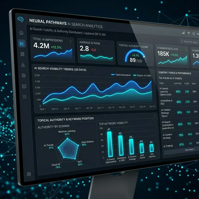 การวิเคราะห์การมองเห็นของ AI และ Topical Authority