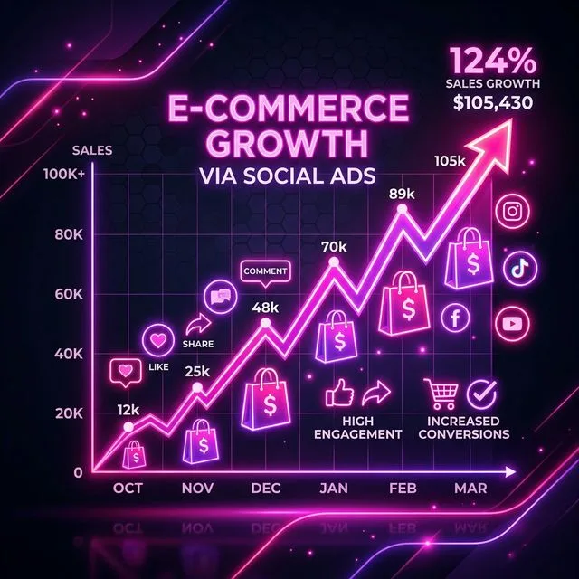 Sales growth and E-commerce Chart