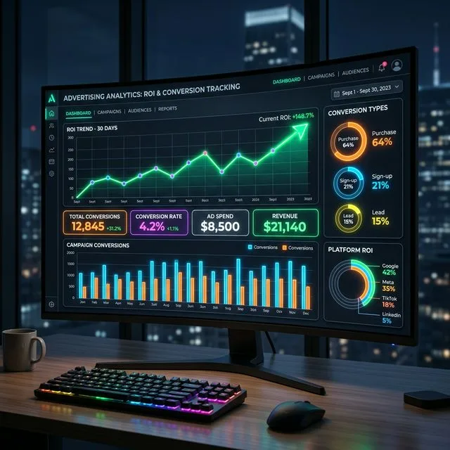 ROI and Conversion Tracking Dashboard