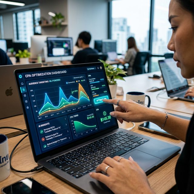 นักการตลาดใช้งาน AI Dashboard ดูแนวโน้ม CPA